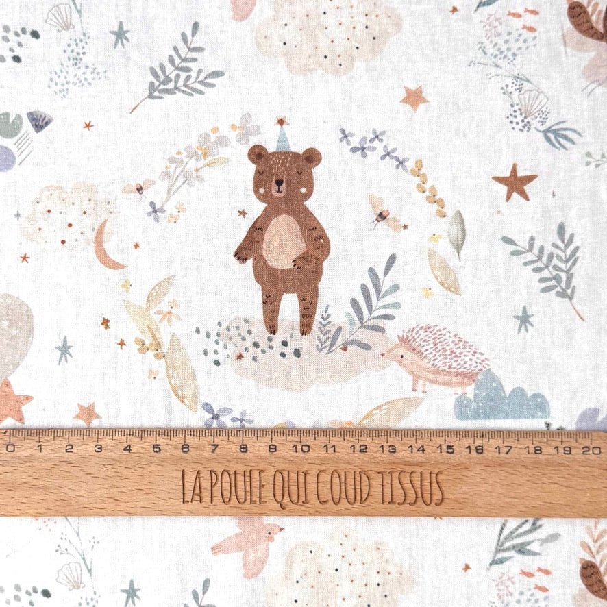 Coupon 1 Mètre - Coton à Impression Numérique / Trodoux