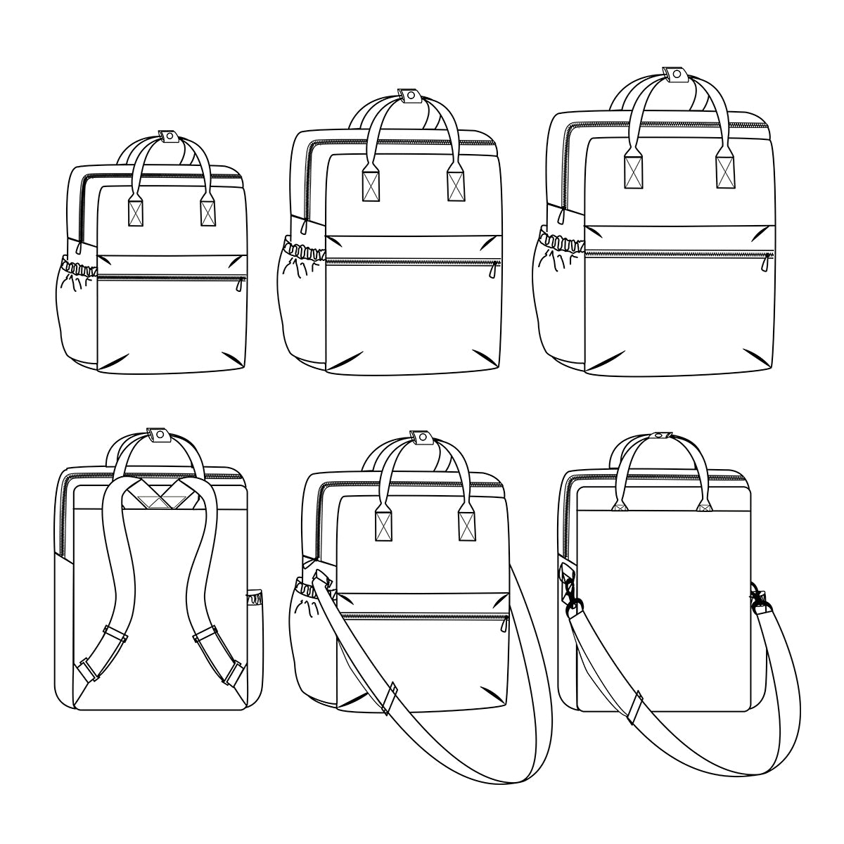 Patron de Couture - Ikatee / Sac à dos & Sacoche Eugène