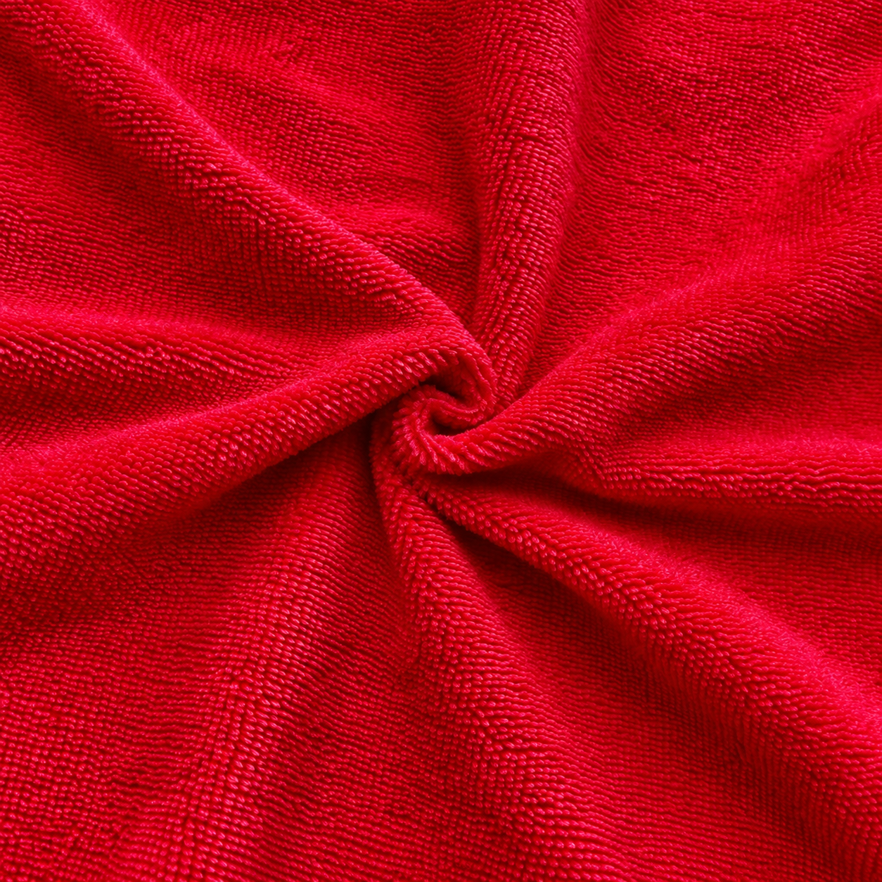 Coupon 1 Mètre - Micro Eponge Bambou / Rouge