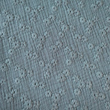 Coupon 50 cm - Double Gaze Brodée / Esmée Vert De Gris