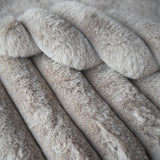 Coupon 1 Mètre -Fausse - Fourrure Cotelée / Barracuda Lin