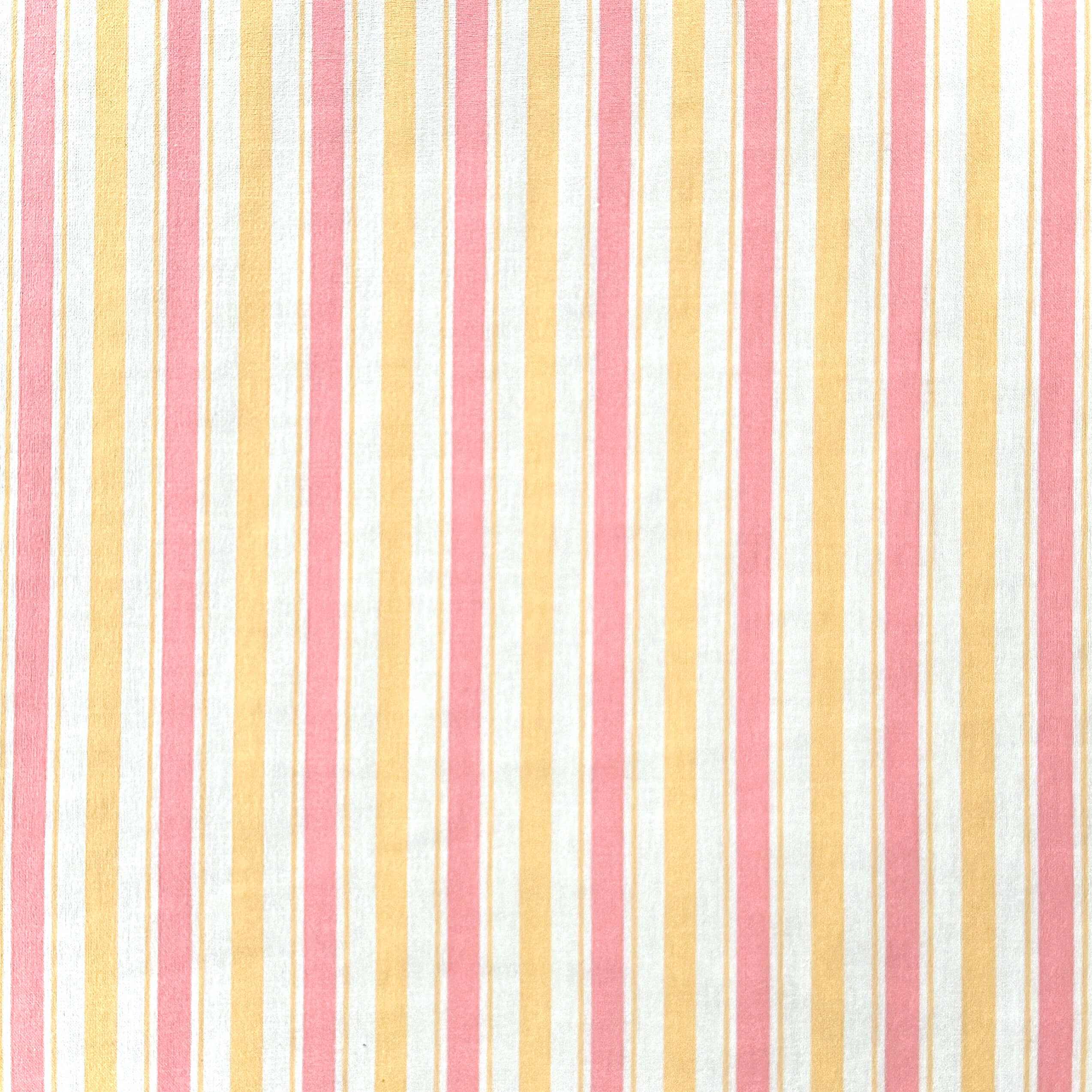 Coupon 60 cm - Coton Imprimé / Lydia Jaune-Rose