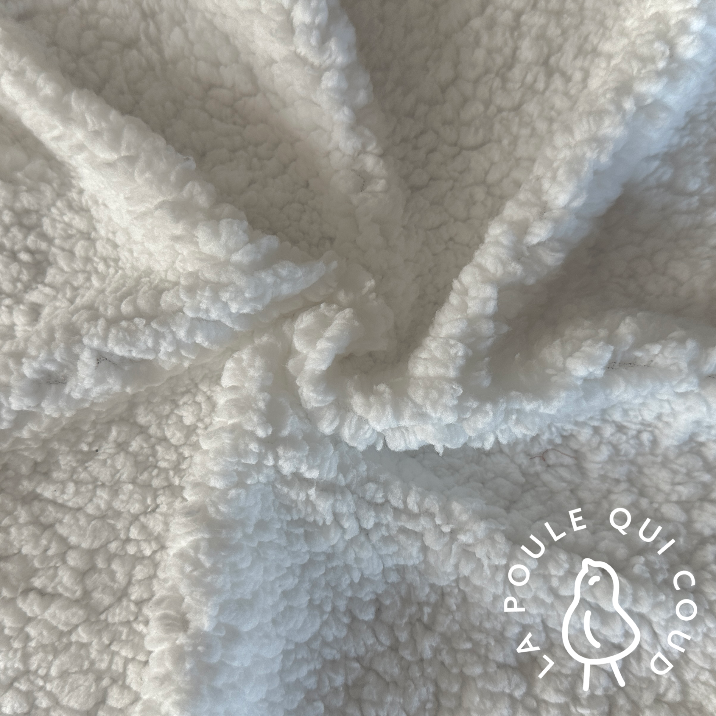Coupon 90 cm - Sherpa / Blanc