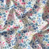 Coton à Impression Numérique / Romane Blanc-Aventurine