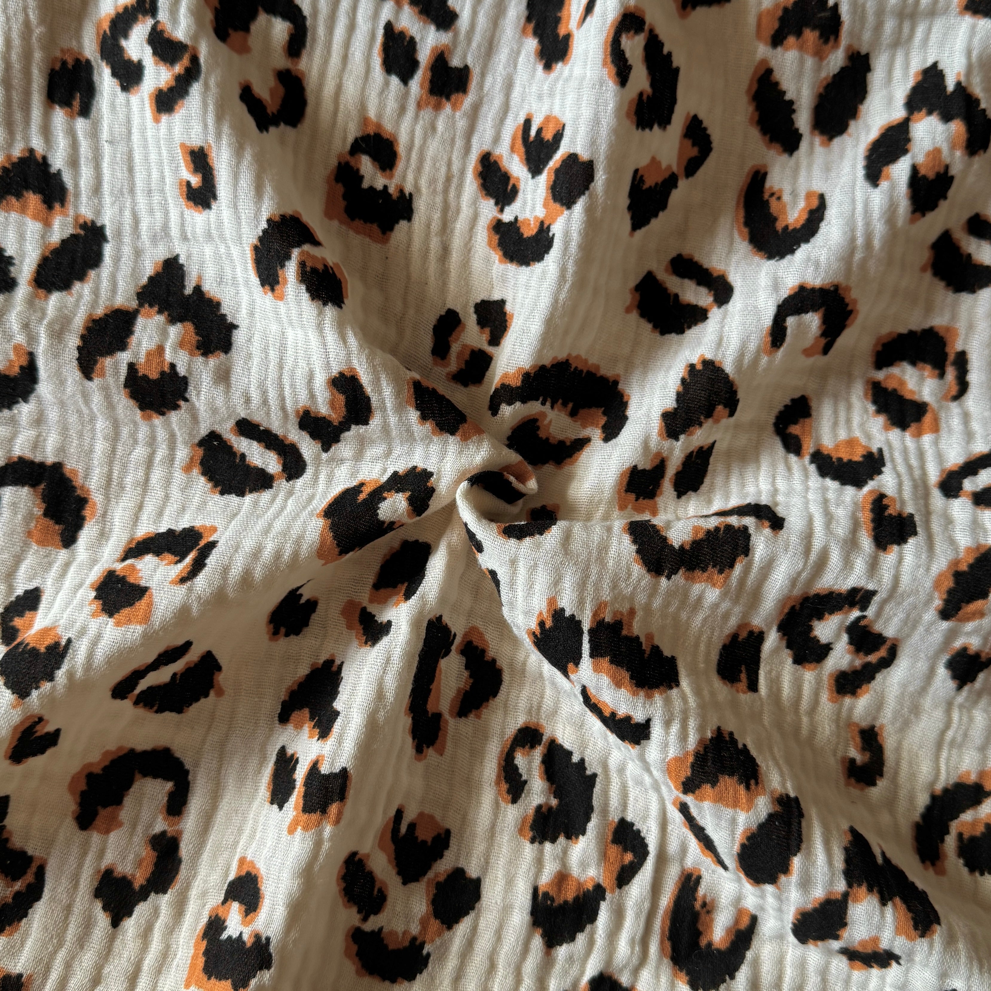 Coupon 50 cm - Double Gaze / Fauve Ecru