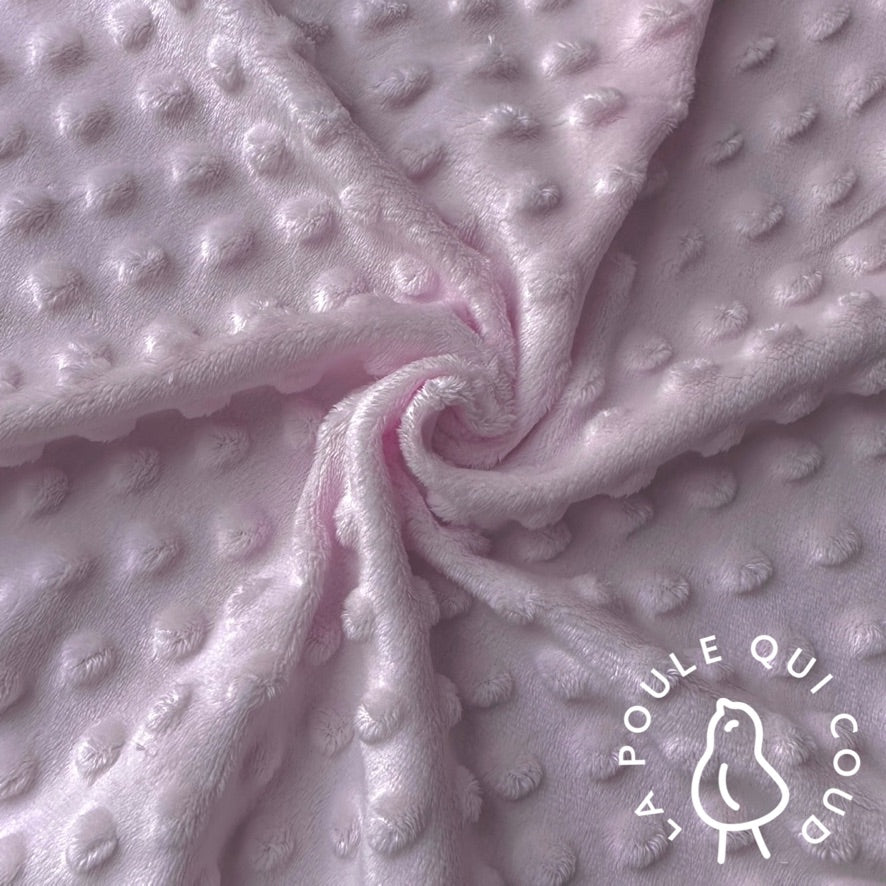 Coupon 50 cm - Minky Bubble / Rose