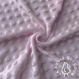 Coupon 50 cm - Minky Bubble / Rose