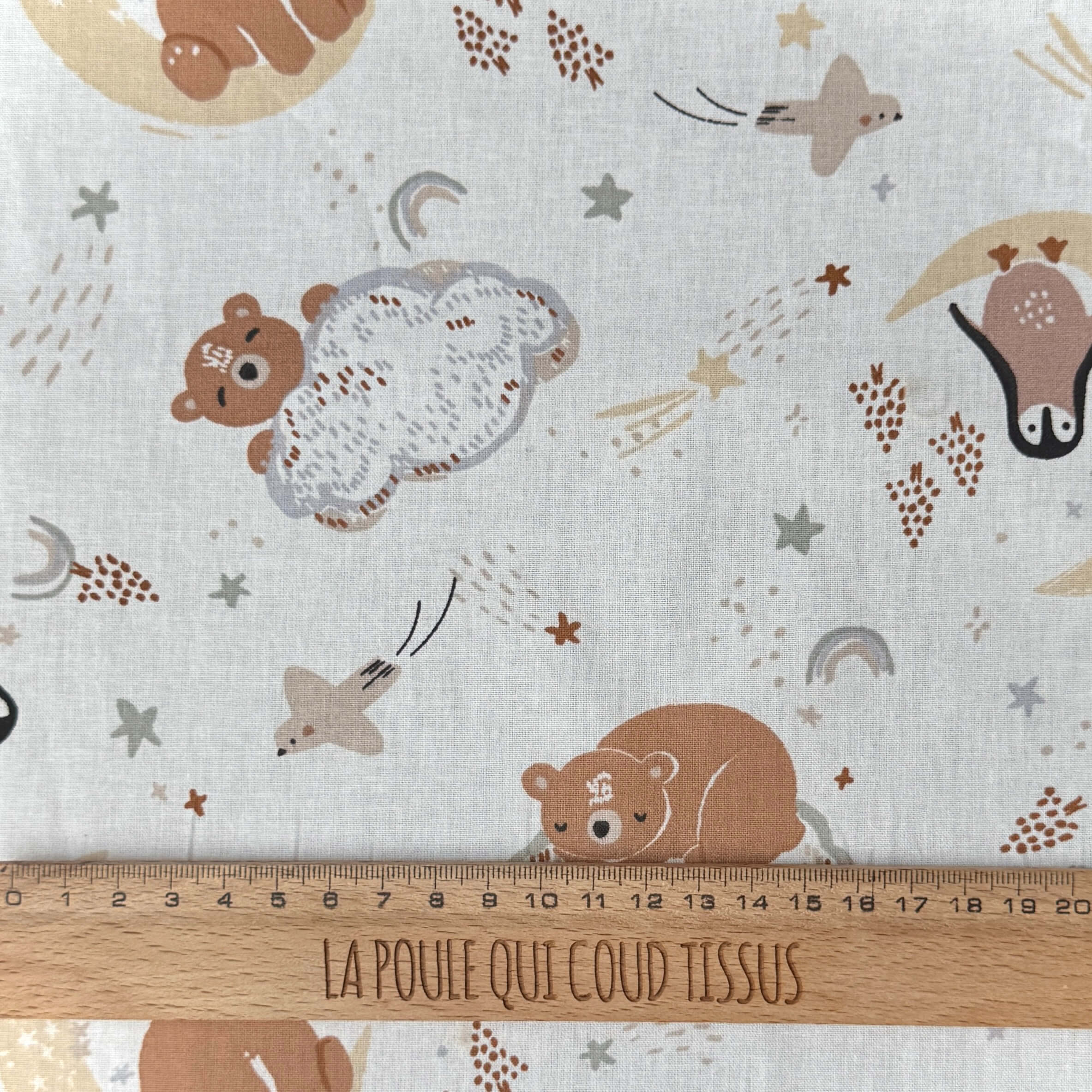 Coupon 1.2 m - Coton Imprimé / Poopa