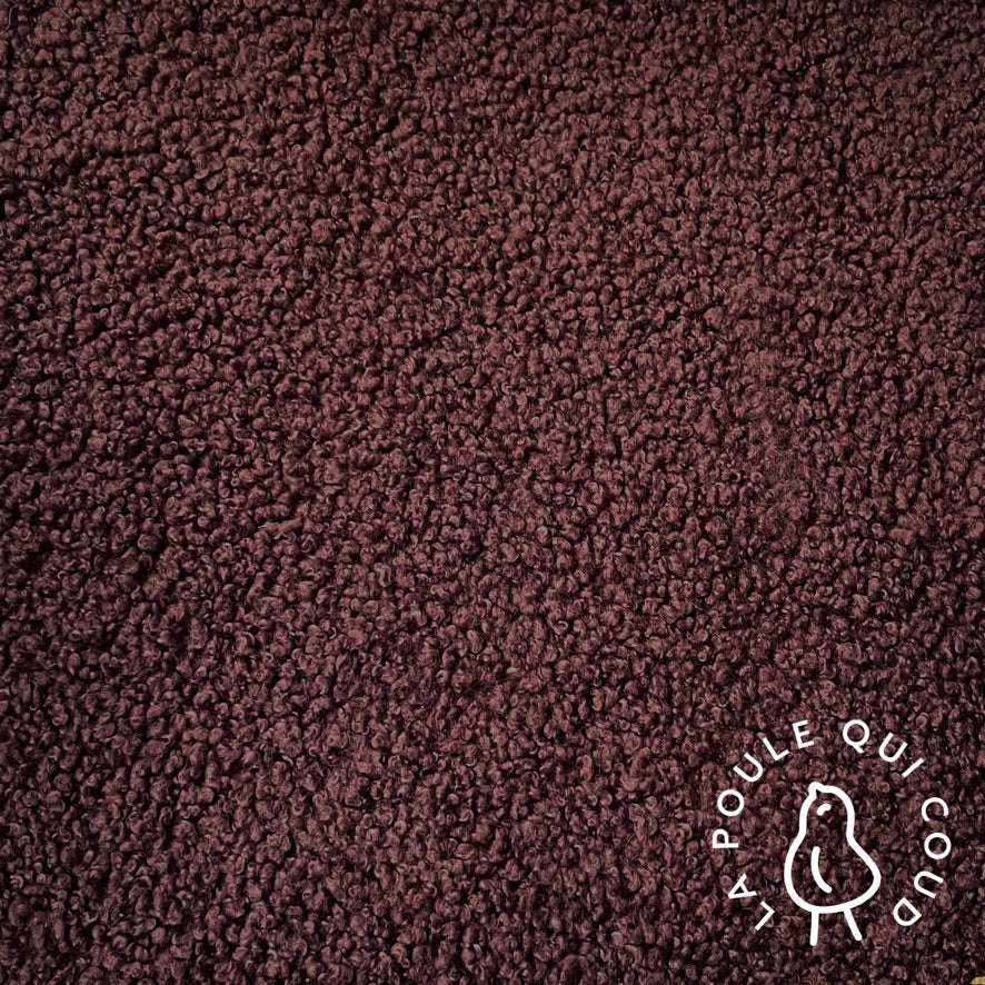 Coupon 1 Mètre - Teddy Peluche / Cacao