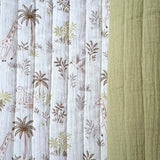 Coupon 1.5 m - Matelassé Double Gaze Gokama  / Double Gaze Amande