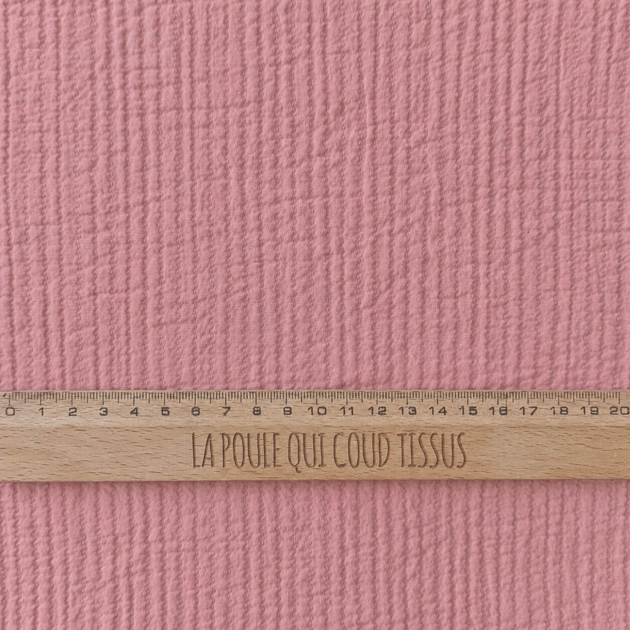 Coton Surpiqué / Vieux Rose