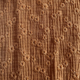 Coupon 90 cm - Double Gaze Brodée / Esmée Camel