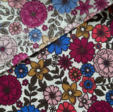 Coupon 70 cm - Coton enduit / Brigitte Blanc-Pourpre
