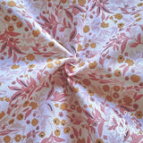 Coupon 1 Mètre - Coton Imprimé / Tisania Marsala Ocre