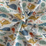 Coupon 80 cm - Coton Imprimé / Plouf