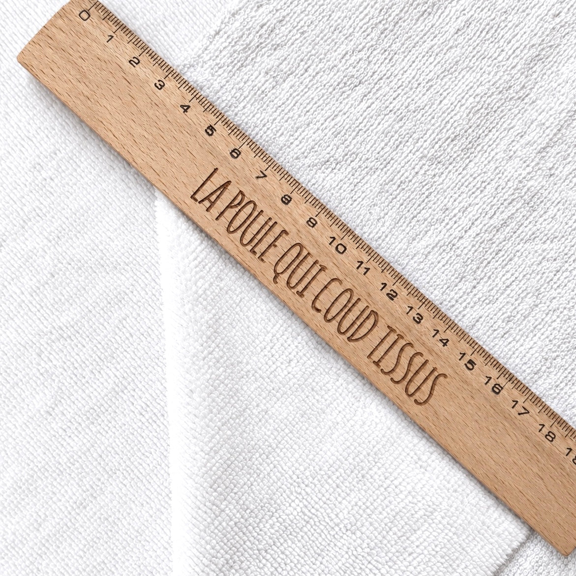 Coupon 50 cm - Micro Eponge Bambou / Blanc