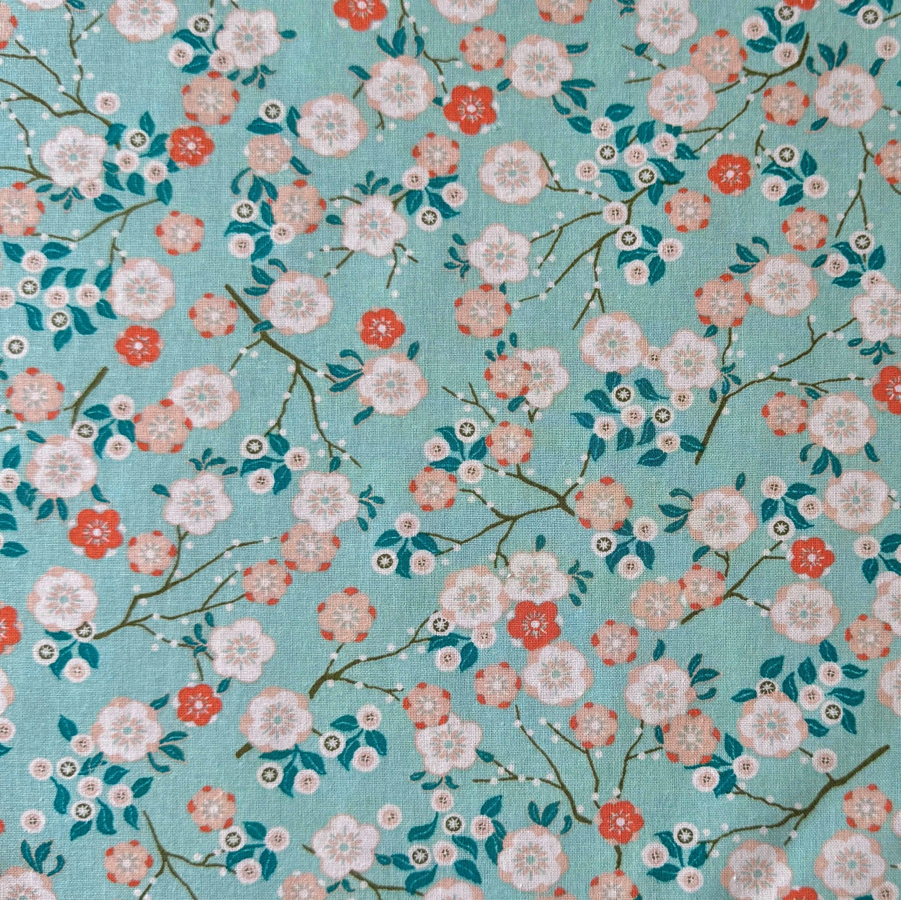 Coupon 80cm - Coton Imprimé / Hokkaido Ciel