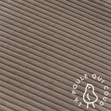 Coupon 90 cm - Velours Côtelé Huggy / Beige