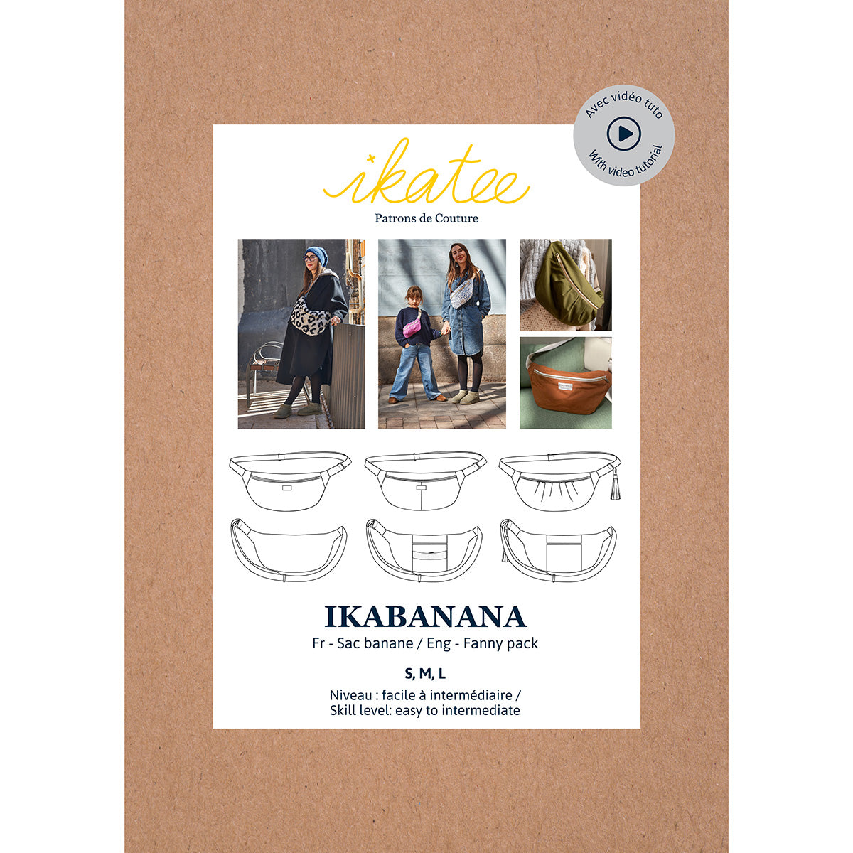 Patron de Couture - Ikatee / Sac Banane IKABANANA