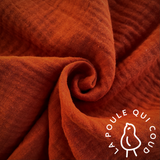 Coupon 80 cm - Double Gaze / Rouille