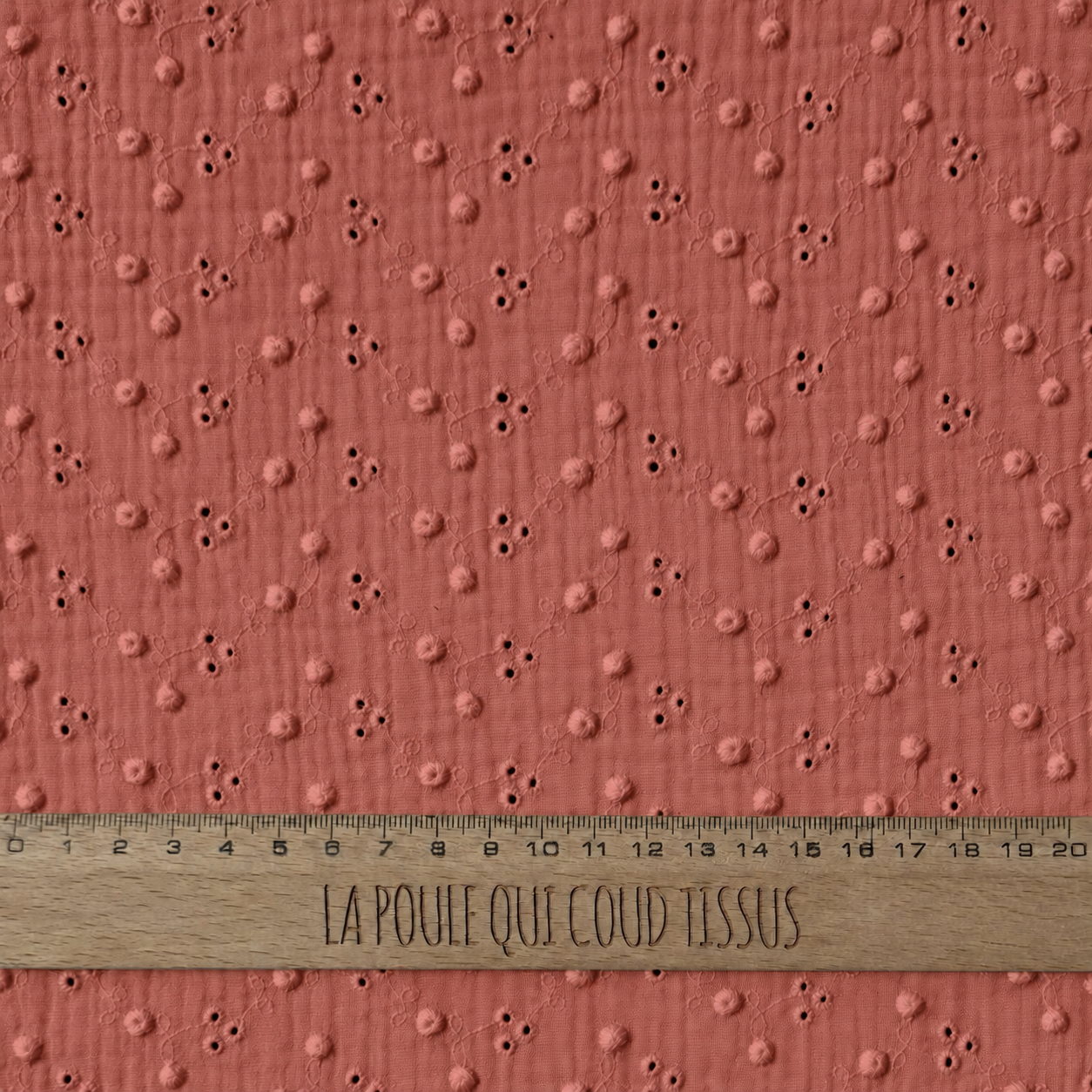 Embroidered Double Gauze / Adèle Marsala