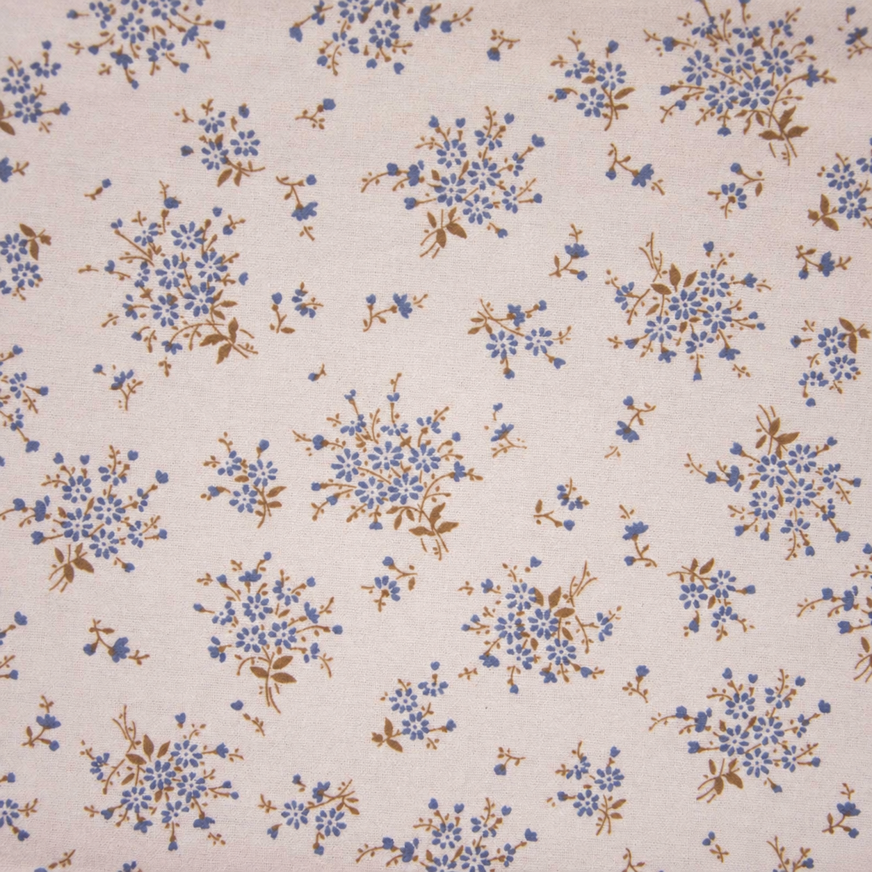 Flanelle de coton imprimée / Fleurs champêtres