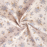 Flanelle de coton imprimée / Fleurs champêtres