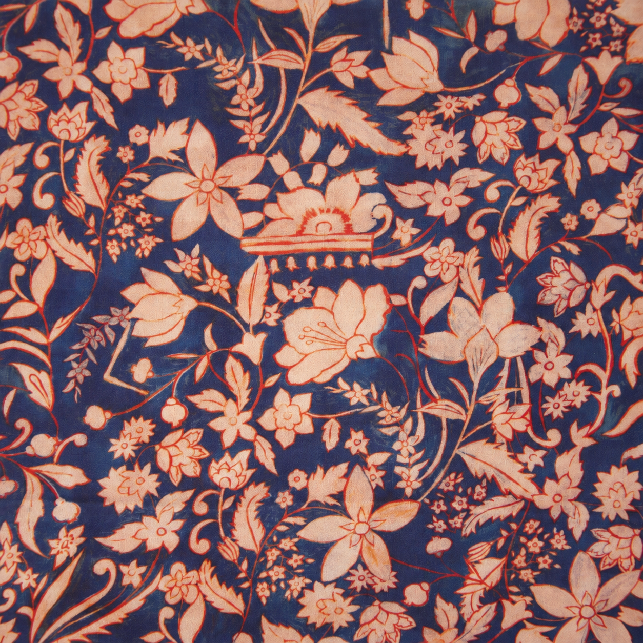 Satin de viscose / Fleurs Indiana