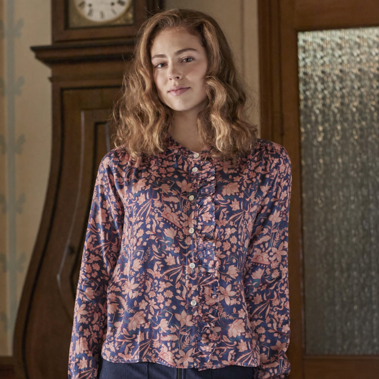 Satin de viscose / Fleurs Indiana
