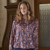 Satin de viscose / Fleurs Indiana