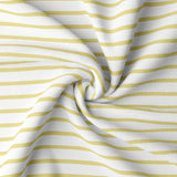Coupon 90 cm - Jersey / Rayures Breton Blanc-Vanille