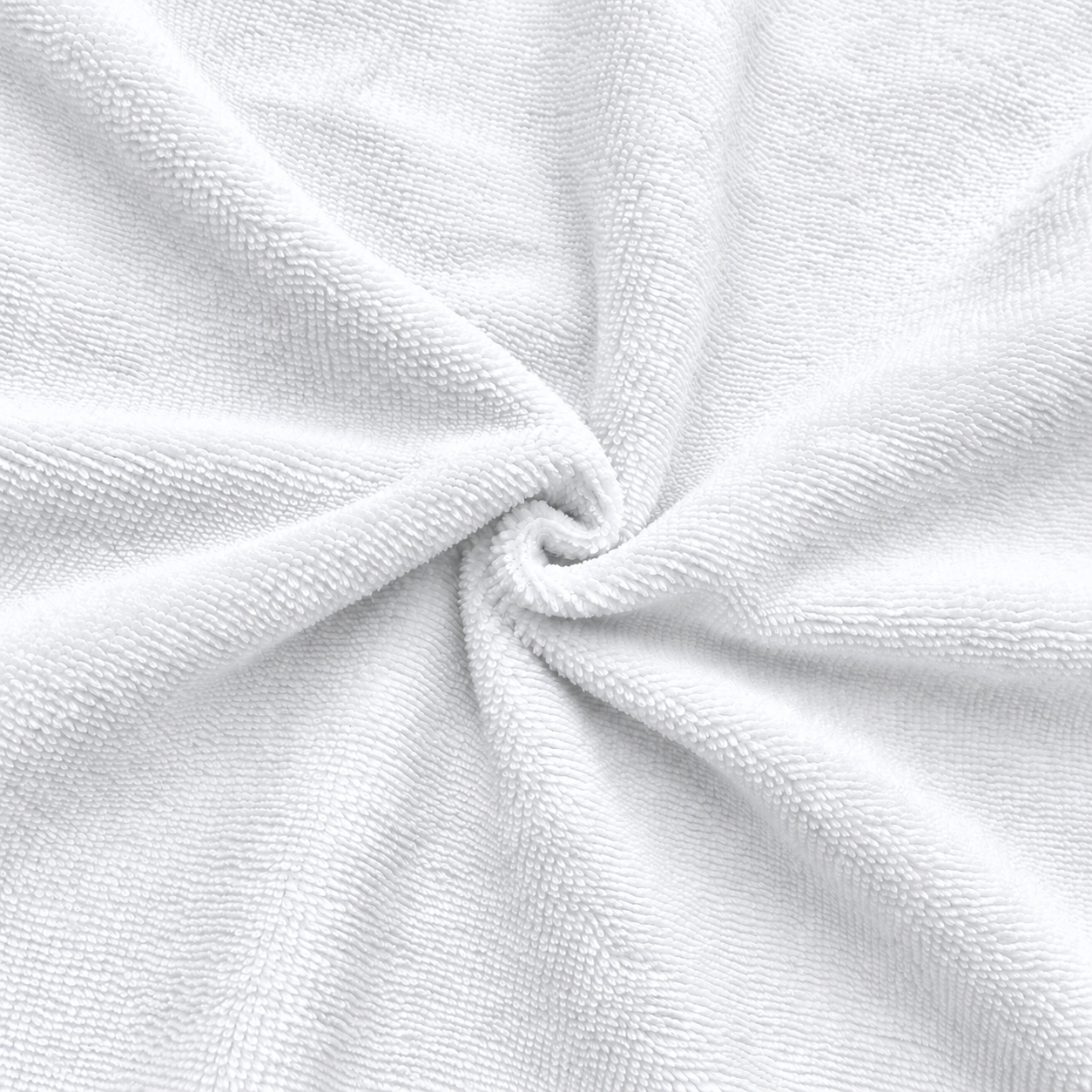 Coupon 50 cm - Micro Eponge Bambou / Blanc