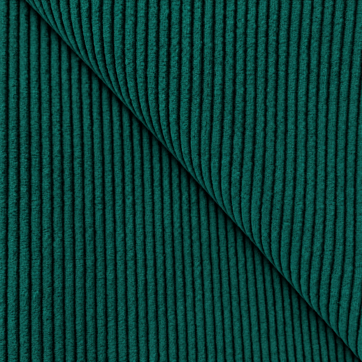 Coupon 60 cm - Velours Côtelé Huggy / Sapin