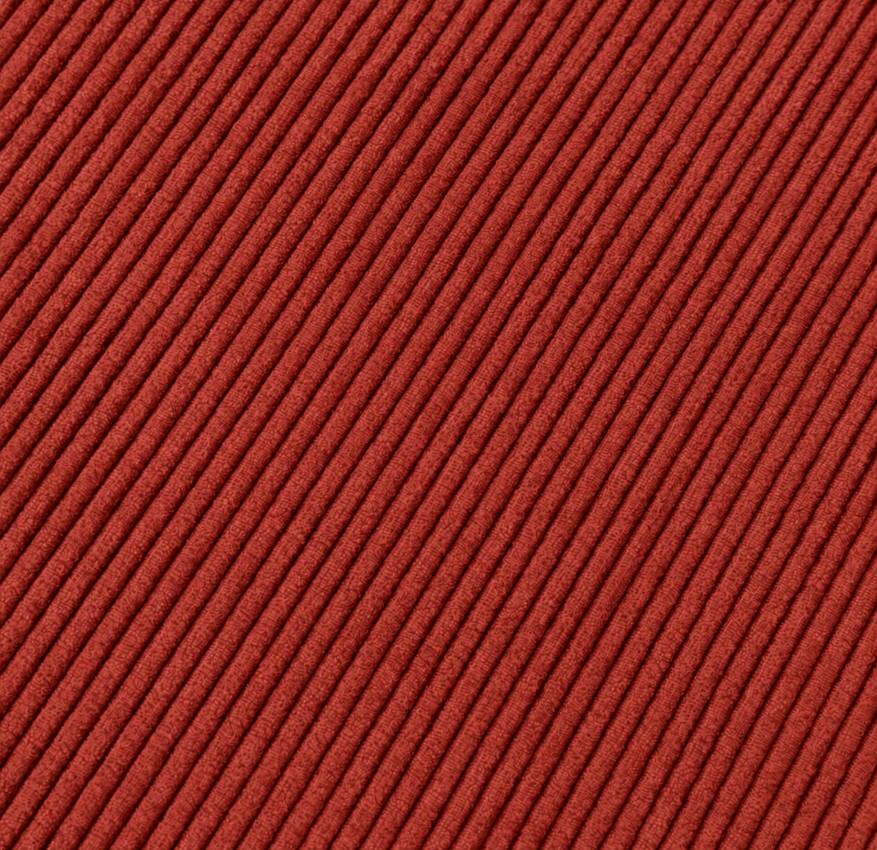 Coupon 1.1 m - Velours Côtelé Huggy / Terracotta