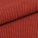 Coupon 1.1 m - Velours Côtelé Huggy / Terracotta