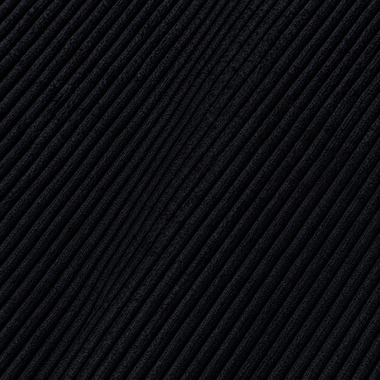 Coupon 90 cm - Velours Côtelé Huggy / Noir