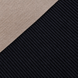 Coupon 90 cm - Velours Côtelé Huggy / Noir