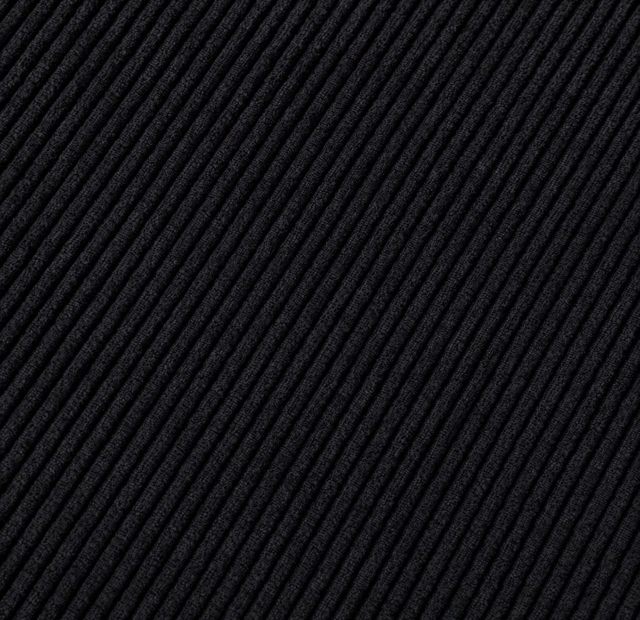 Coupon 90 cm - Velours Côtelé Huggy / Noir