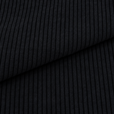 Coupon 90 cm - Velours Côtelé Huggy / Noir