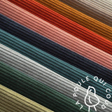 Coupon 1.3 m - Velours Côtelé Huggy / Kaki