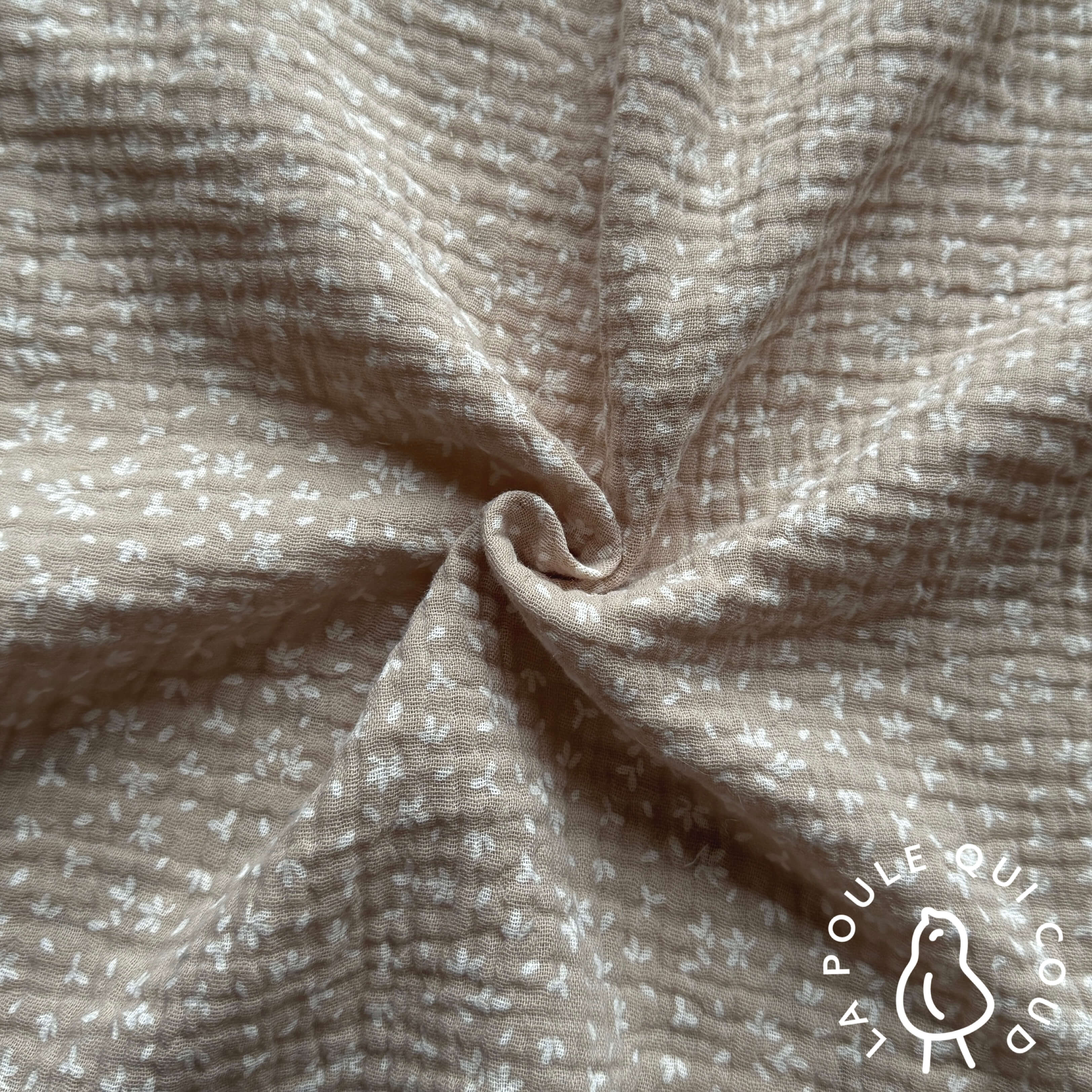 Coupon 1.7 m - Double Gaze / Azoli Lin - Blanc