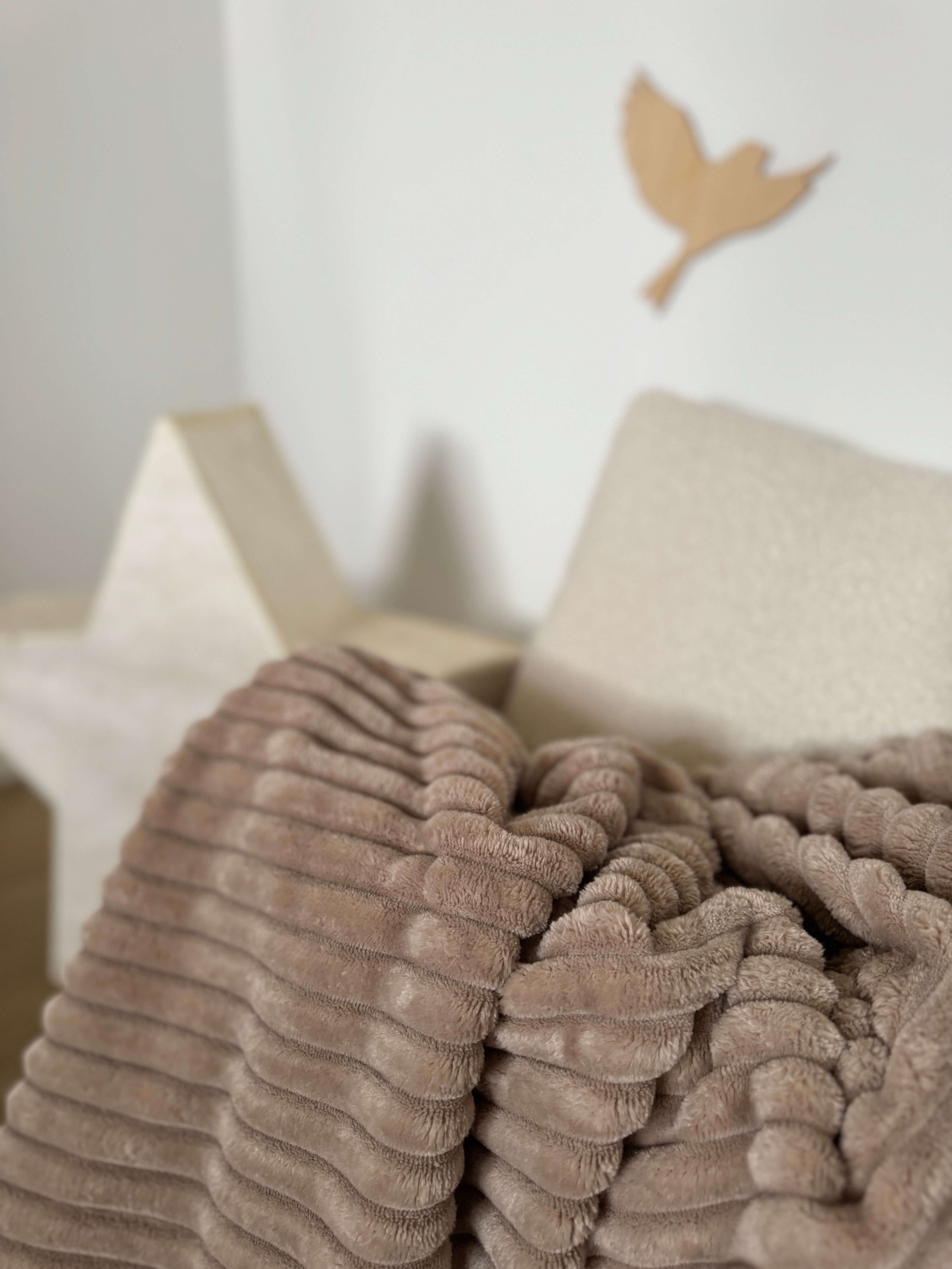 Coupon 1.2 m - Minky Côtelé / Galet