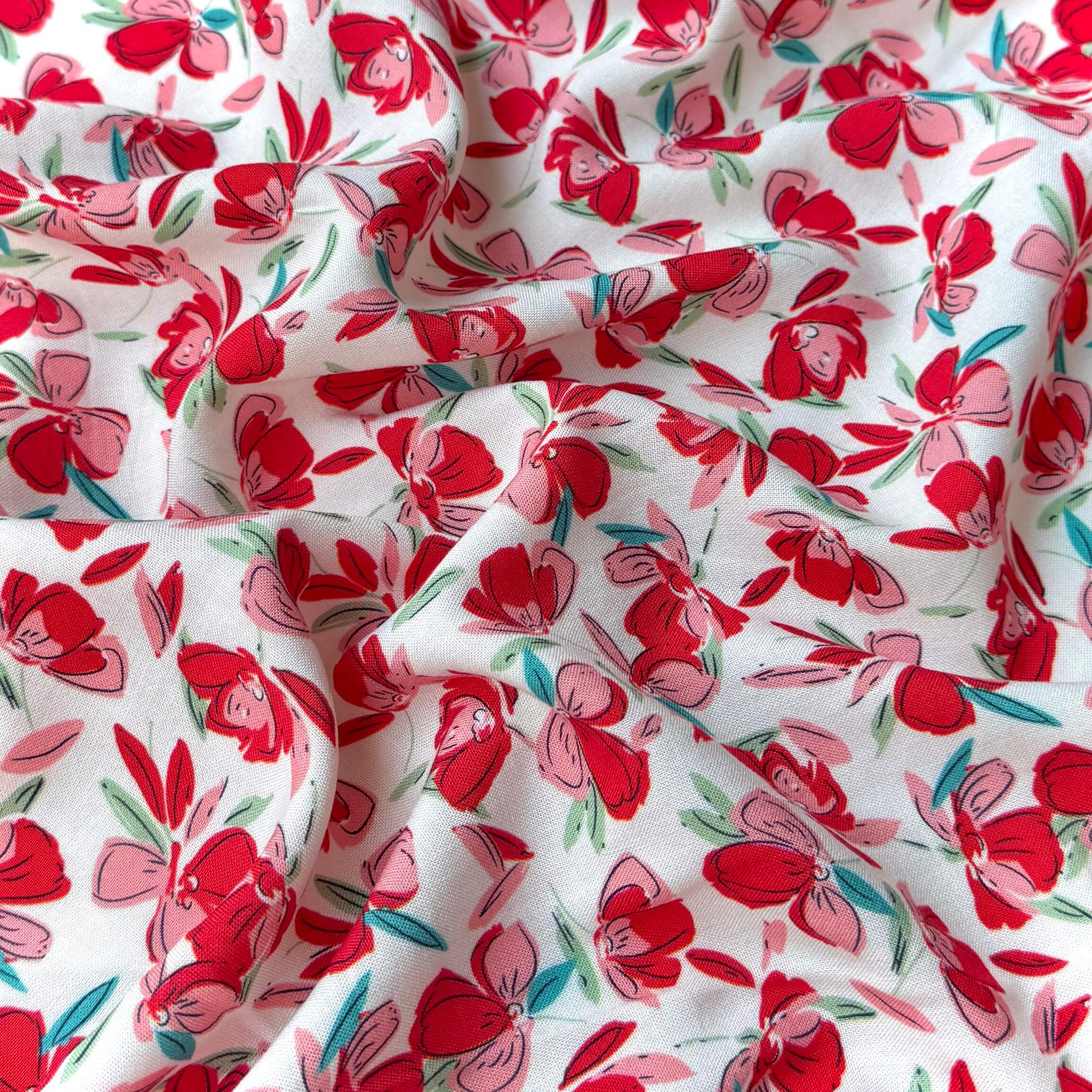 Coupon 2.1 m - Viscose / Blossom Blanc