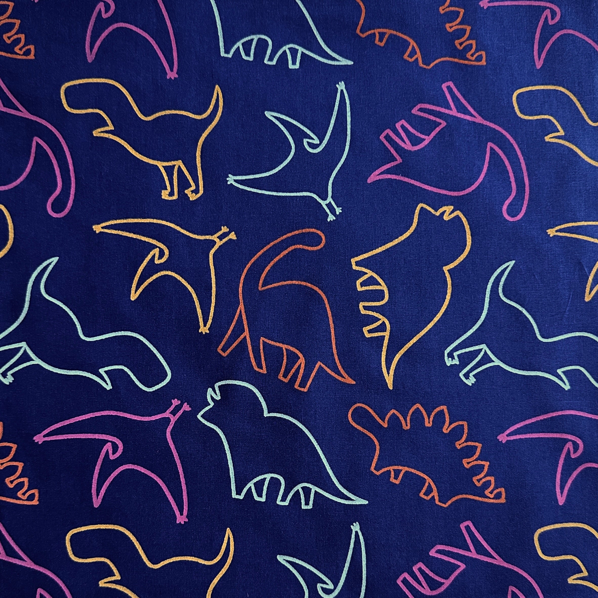 Coupon 90 cm - Coton Imprimé / Dinolo