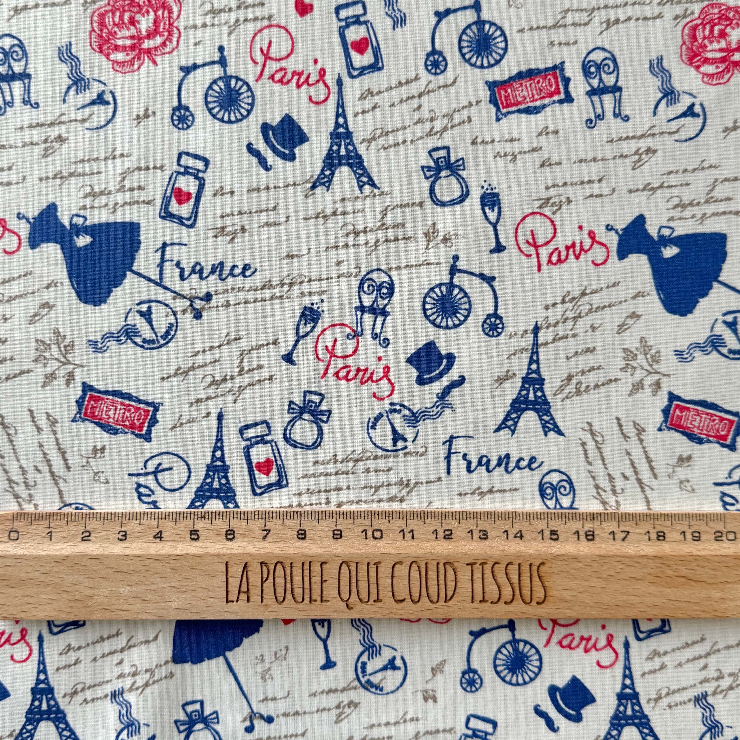 Coupon 90 cm - Coton enduit / InParis