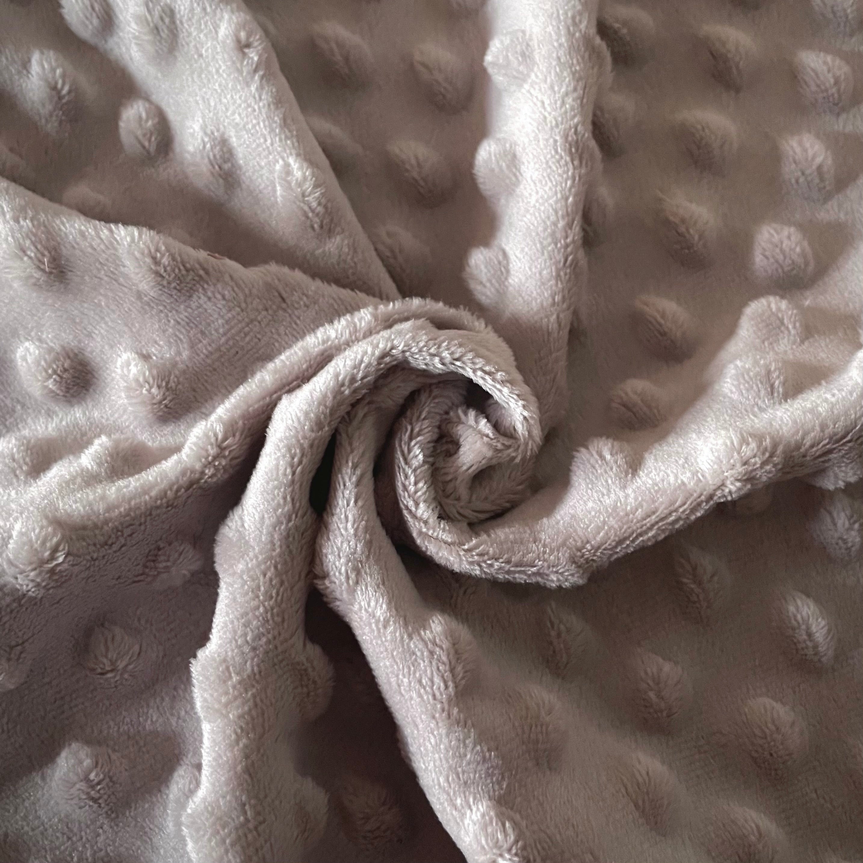 Minky Bubble / Taupe Clair