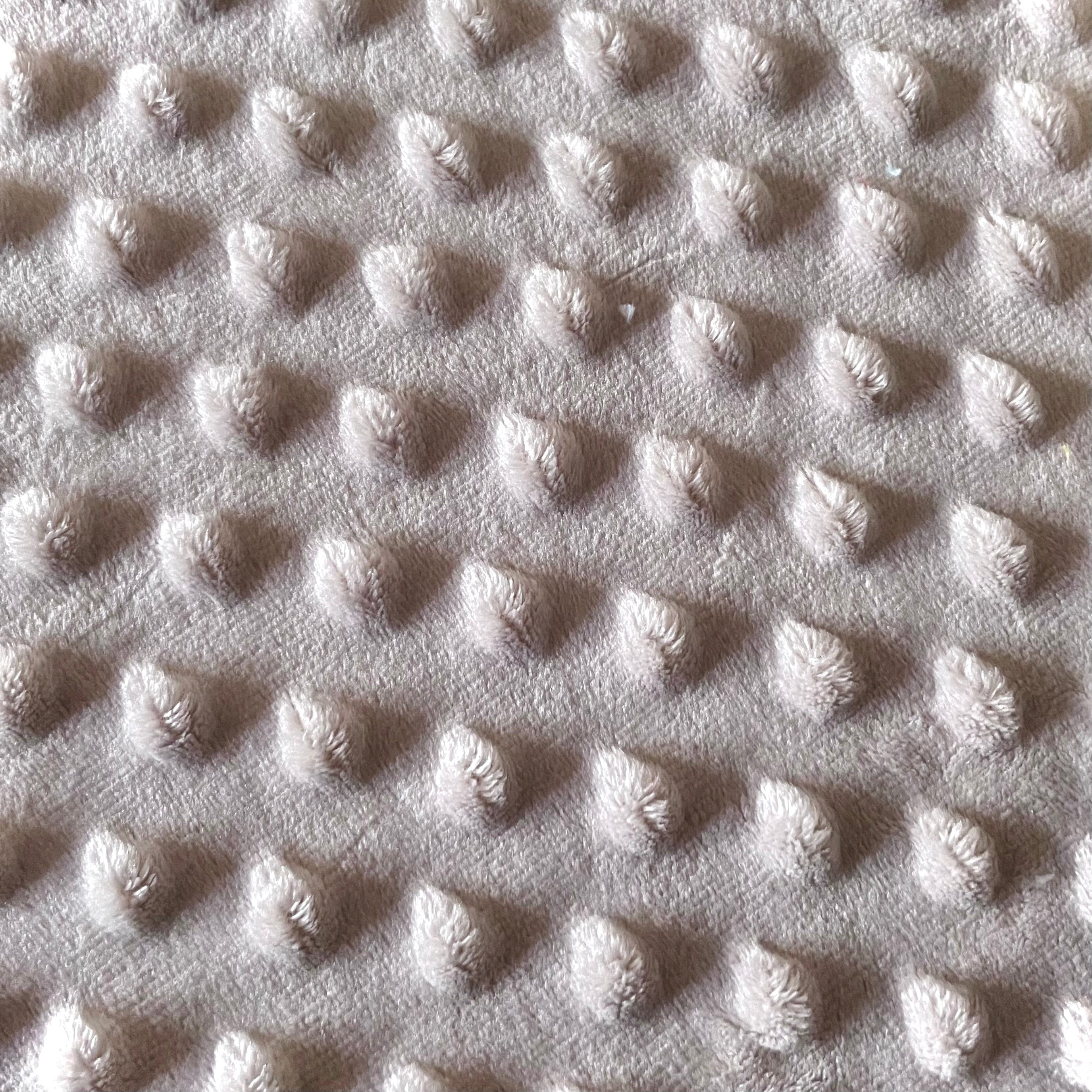 Minky Bubble / Taupe Clair