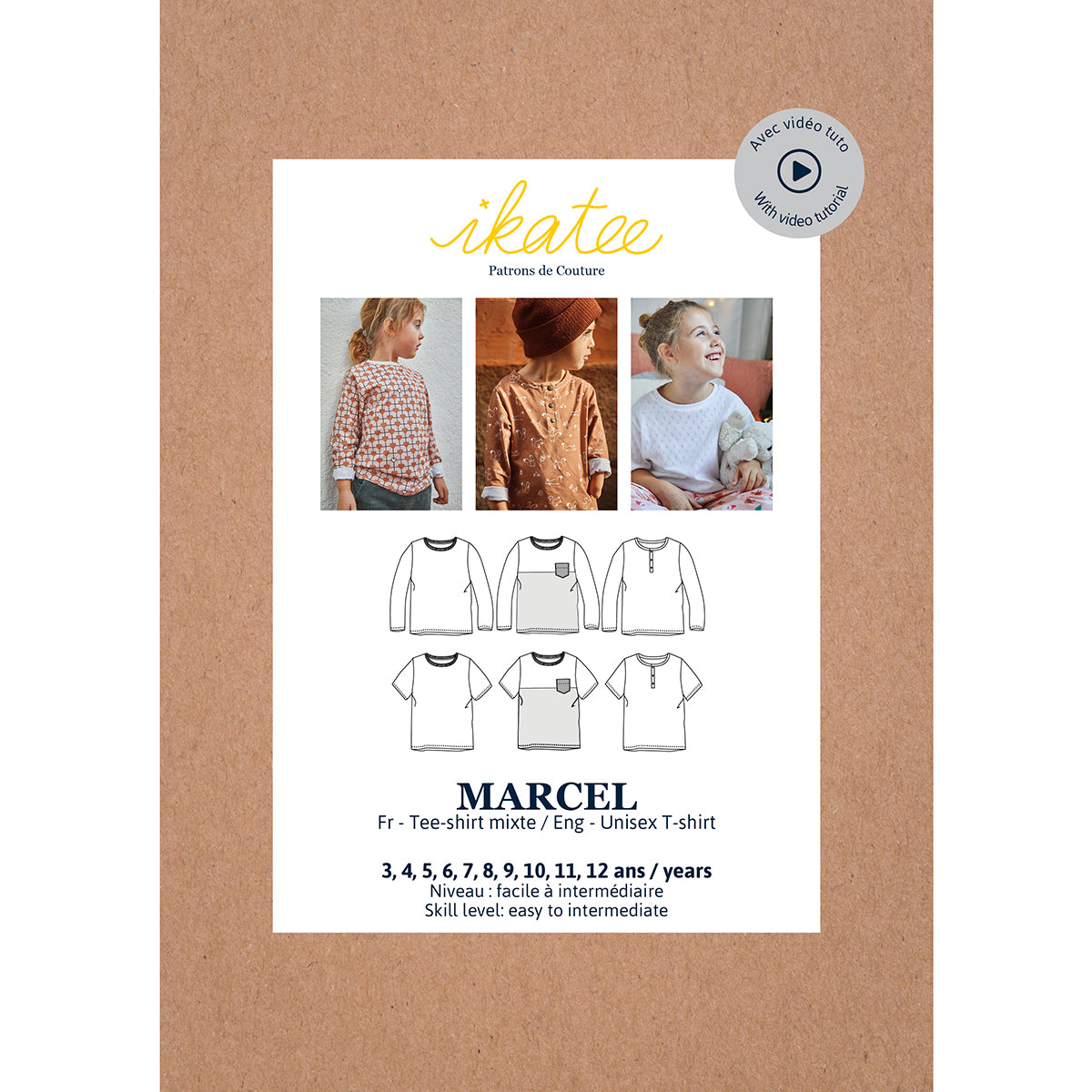 Patron de Couture - Ikatee / Tee-shirt Enfant Marcel