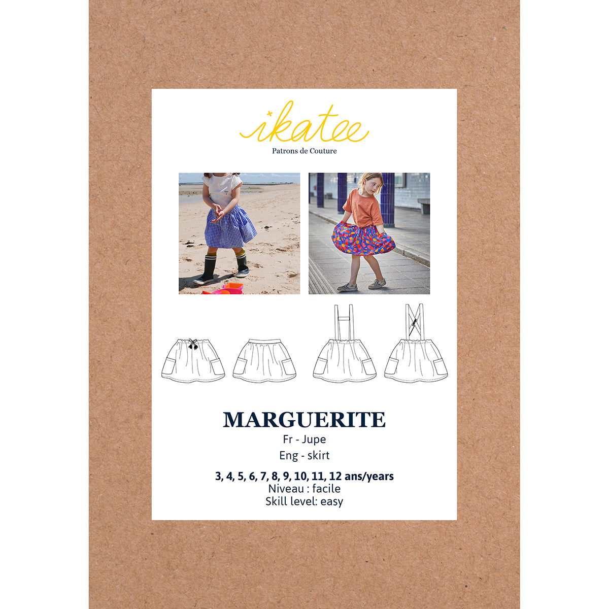 Patrón de Costura - Ikatee / Falda Niña MARGUERITE