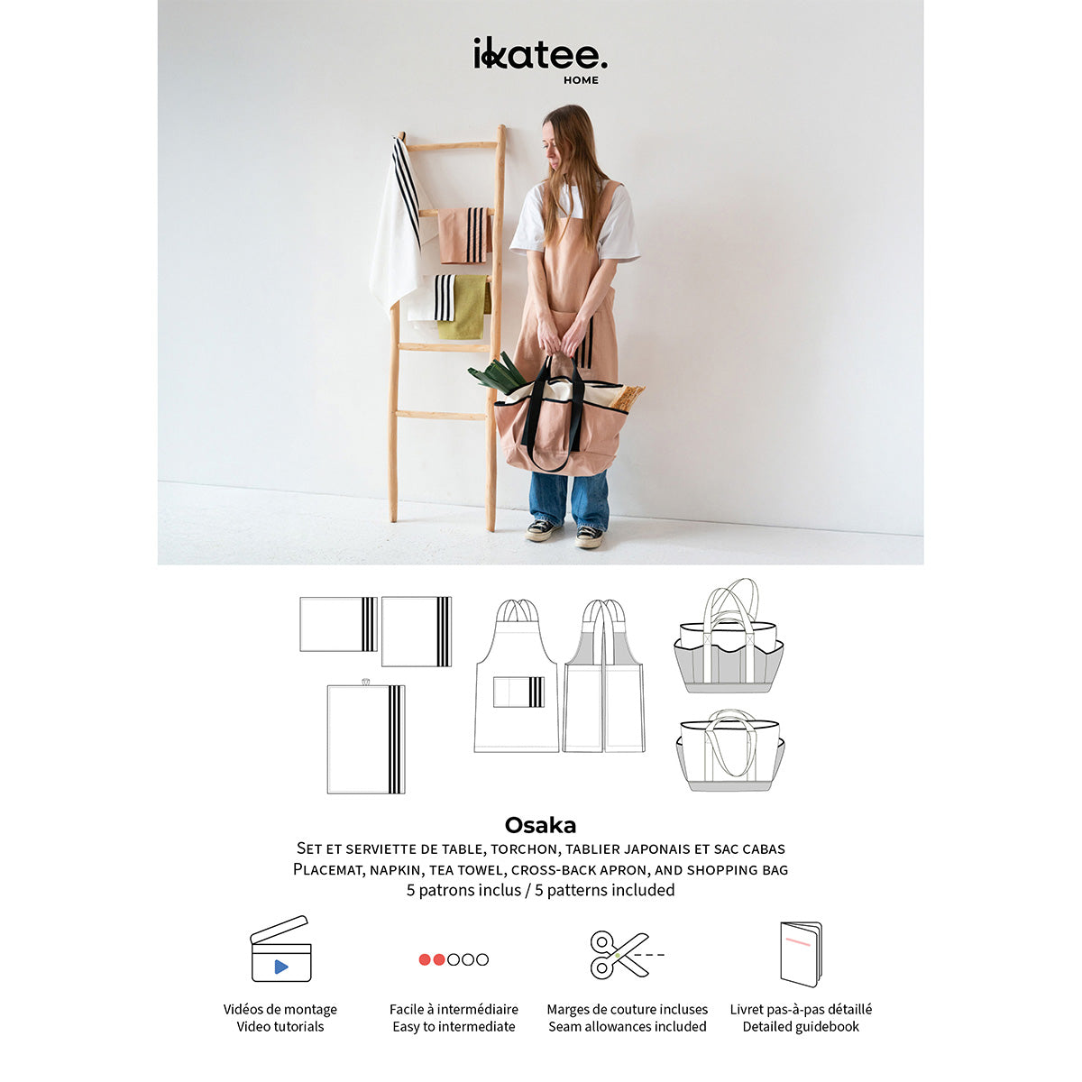 Patron de Couture - Ikatee / Accessoires de cuisine OSAKA